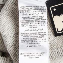 Pre Owned Gucci x LA Grey Cotton Knit Patch Detail Sweatshirt XL