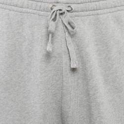 Gucci Grey Logo Print Cotton Jogger Pants XXXL