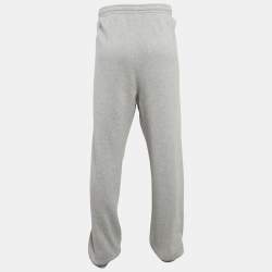 Gucci Grey Logo Print Cotton Jogger Pants XXXL
