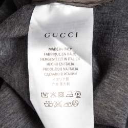 Gucci Brown Floral Print Neoprene Sweatshirt XXXL