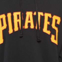 Gucci Black Pittsburgh Pirates Patch Cotton Oversized Hoodie XXL