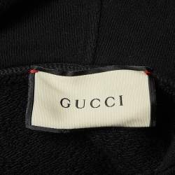 Gucci Black Pittsburgh Pirates Patch Cotton Oversized Hoodie XXL
