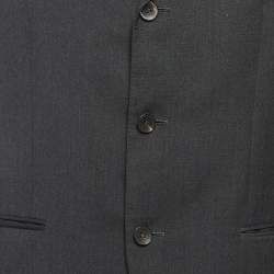 Pre Owned Gucci Black Wool Suit L