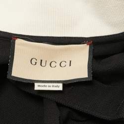 Pre Owned Gucci Black Cotton Pique Polo T-Shirt L