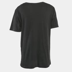 Gucci Black GG Web Print Jersey T-Shirt L