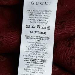 Gucci Red GG Canvas Oversized Shirt XS