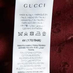 Gucci Red GG Canvas Oversized Shirt XS