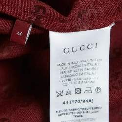 Gucci Red GG Canvas Oversized Shirt XS