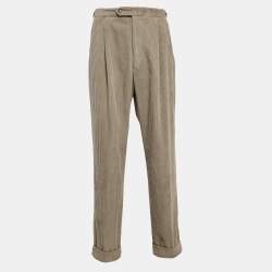 Gucci Beige Corduroy Straight Leg Pants XXL