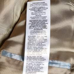 Gucci Grey Gabardine Studded Single Breasted Blazer XL