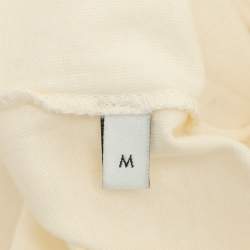 Pre Owned Gucci Cream Cotton Cities Graphic T-Shirt M