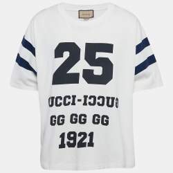 Gucci White 25 Eschatology 1921 Print Cotton T-Shirt XXL
