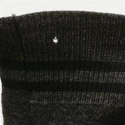 Gucci Charcoal Black Printed Wool Button Front Cardigan M