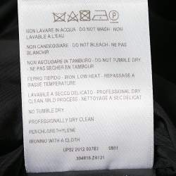 Pre Owned Gucci Black Synthetic Padded Bomber Jacket M