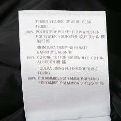 Pre Owned Gucci Black Synthetic Padded Bomber Jacket M