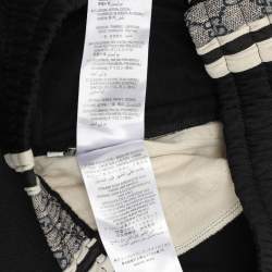 Gucci Black Nylon GG Striped Trouser XS