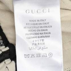 Gucci Black Nylon GG Striped Trouser XS