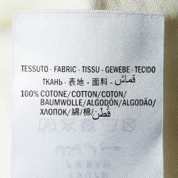 Pre Owned Gucci Cream Gucci Blade Print Cotton Oversized T-Shirt XL
