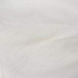 Gucci White Logo Print Cotton Round Neck T-Shirt XS