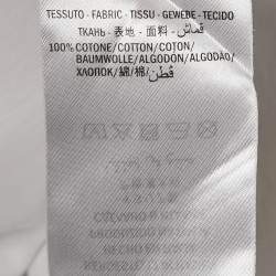 Gucci White Logo Print Cotton Round Neck T-Shirt XS