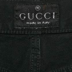 Gucci Vintage Black Denim Jeans M Waist 33"