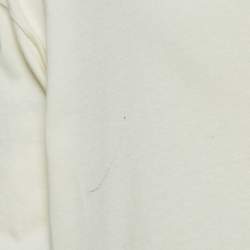 Gucci Cream Logo Embellished Cotton Crew Neck T-Shirt M