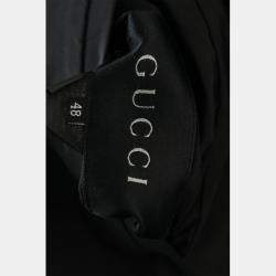 Gucci Black Reversible Nylon Long Zipped Jacket Eu Men 48