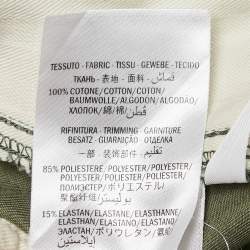 Gucci Green Gabardine Button Detail Jeans M Waist 32"