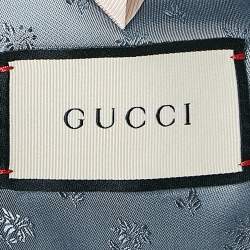 Gucci Navy Blue Stripe Wool Suit M