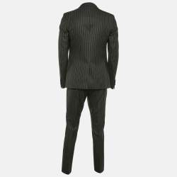 Gucci Charcoal Grey Pinstripe Wool Suit M