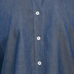 Gucci Blue Chambray Button Front Shirt L