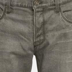 Gucci Grey Denim Straight Leg Jeans L Waist 34"