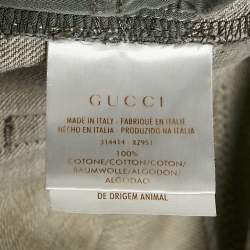 Gucci Grey Denim Straight Leg Jeans L Waist 34"