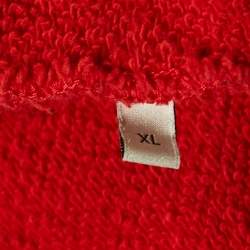 Pre Owned Gucci Blue/Red Vintage Logo Print Cotton Knit Crewneck Sweatshirt XL