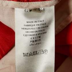 Gucci Orange Satin Web Tape Trimmed Trackpants XL