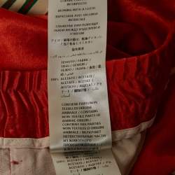 Gucci Orange Satin Web Tape Trimmed Trackpants XL