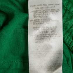 Pre Owned Gucci Green Jersey Web Tape Trimmed Trackpants XL