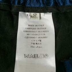 Gucci Blue Satin Web Tape Trimmed Joggers XL