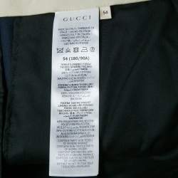 Gucci Navy Blue Cotton Tailored Trousers XXL