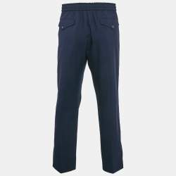 Gucci Navy Blue Wool Slack Pants XL