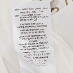 Gucci White Logo Print Cotton Round Neck T-Shirt L