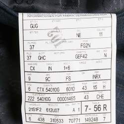 Pre Owned Gucci Navy Blue Plaid Wool Tailored Pants Suit XXXL