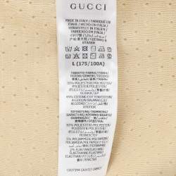 Gucci Colorblock Jersey Pattern Web Accent Varsity Jacket L