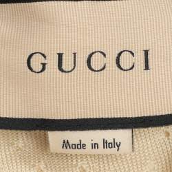 Gucci Colorblock Jersey Pattern Web Accent Varsity Jacket L