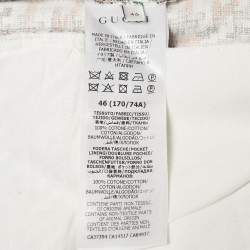 Gucci Multicolor Abstract Monogram Print Cotton Shorts S