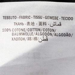 Pre Owned Gucci Black Vintage Logo Washed Cotton Oversized T-Shirt S