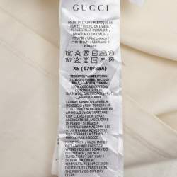 Gucci X Disney Cream Logo Printed Cotton Crewneck Oversized T-Shirt XS