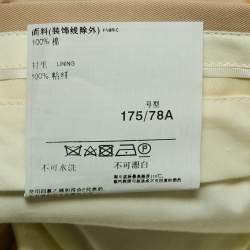 Gucci Beige Gabardine Regular Fit Trousers M