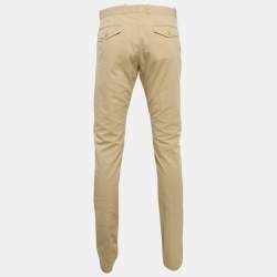 Gucci Beige Gabardine Regular Fit Trousers M