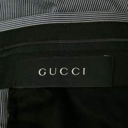 Gucci Blue Striped Cotton Formal Trousers M